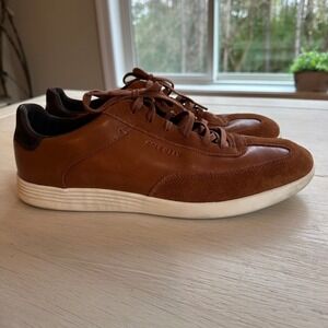 Cole Haan Grand OS Brown Leather Suede Lace Up Men's Casual Shoes Size 12M